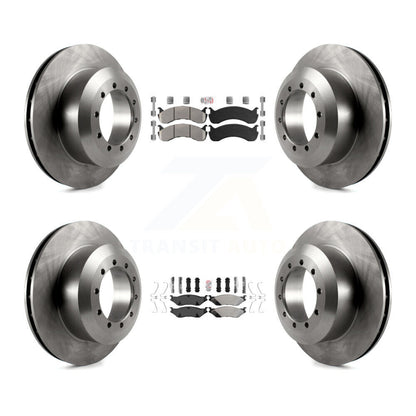 Kit de plaquettes semi-métalliques avant et arrière et Rotor de frein, pour châssis de camping-car Ford F-53