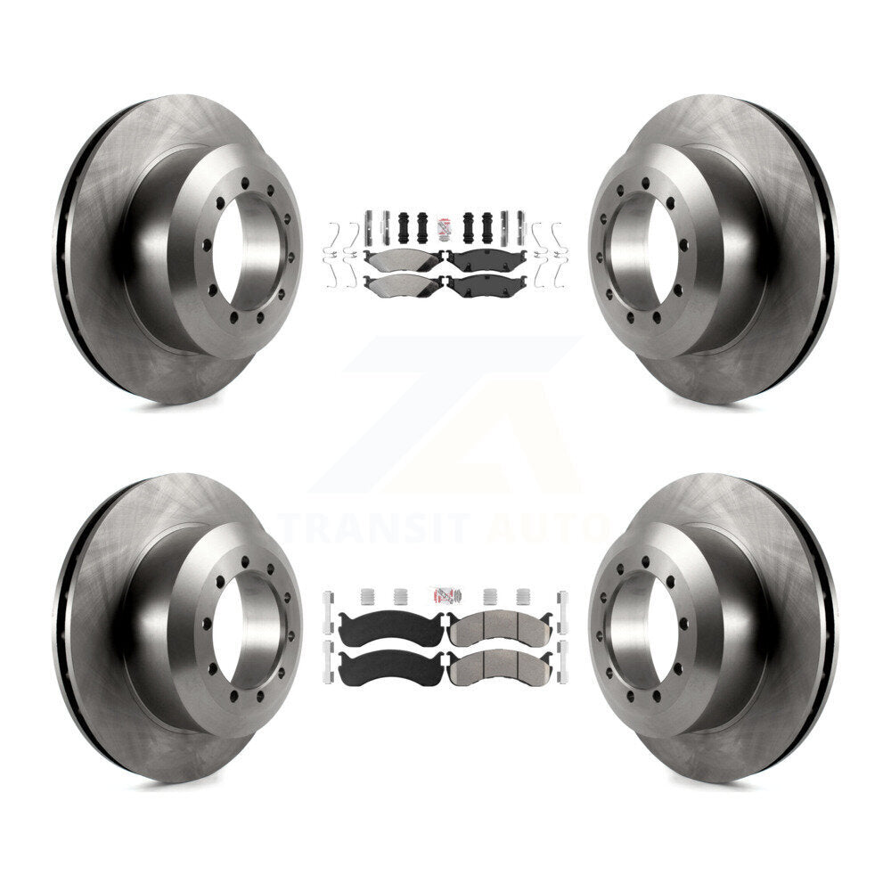 Kit de plaquettes semi-métalliques avant et arrière et Rotor de frein, pour châssis de camping-car Ford F-53