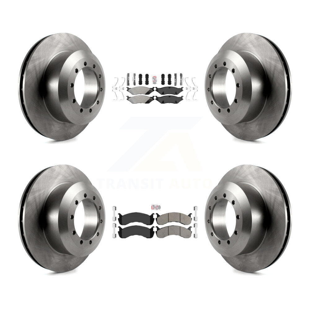 Kit de plaquettes semi-métalliques avant et arrière et Rotor de frein, pour châssis de camping-car Ford F-53