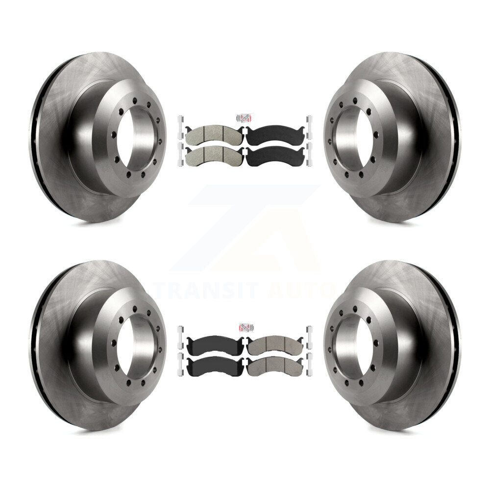 Kit de plaquettes semi-métalliques avant et arrière et Rotor de frein, pour châssis de camping-car Ford F-53