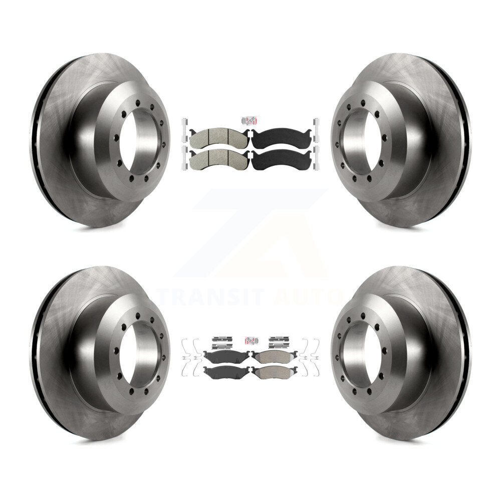 Kit de plaquettes semi-métalliques avant et arrière et Rotor de frein, pour châssis de camping-car Ford F-53