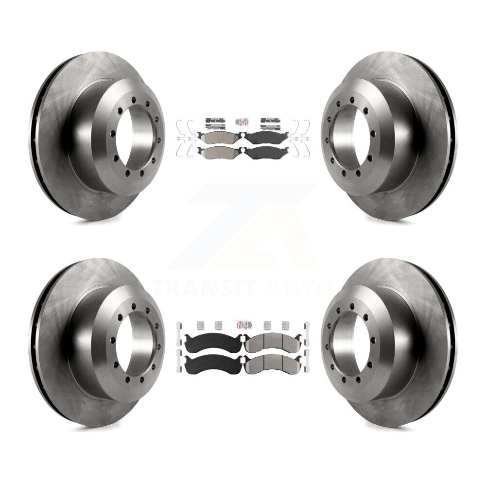 Kit de plaquettes semi-métalliques avant et arrière et Rotor de frein, pour châssis de camping-car Ford F-53