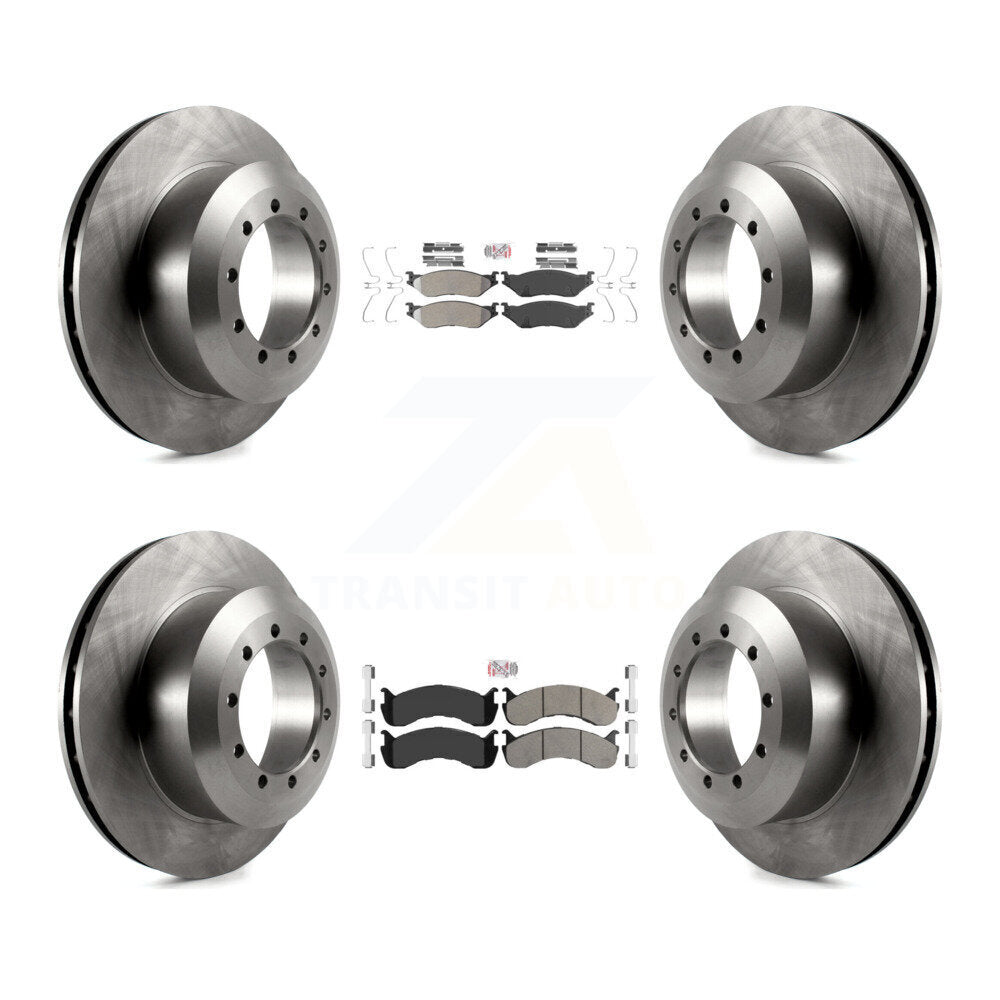 Kit de plaquettes semi-métalliques avant et arrière et Rotor de frein, pour châssis de camping-car Ford F-53