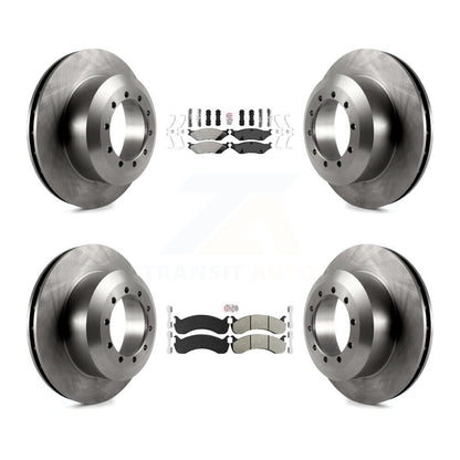 Kit de plaquettes semi-métalliques avant et arrière et disques de frein à disque pour K8A-107586
