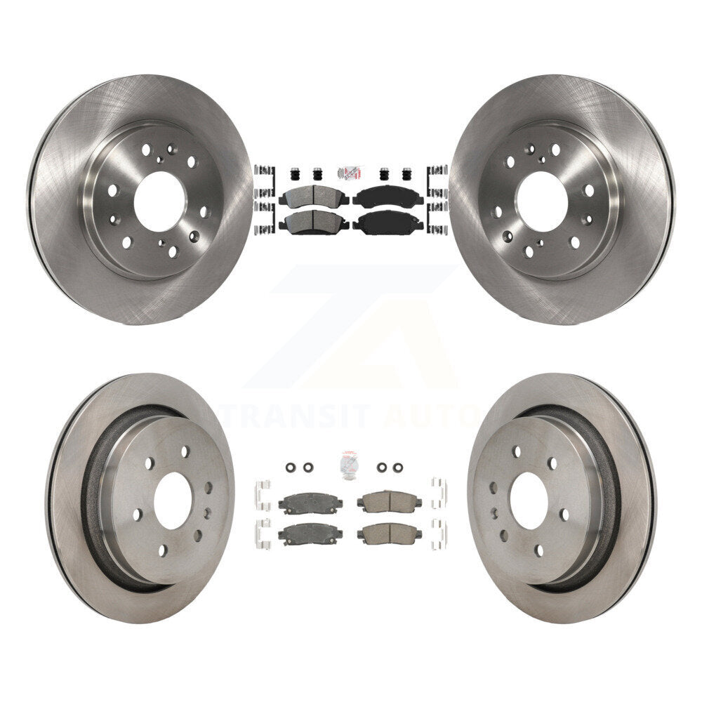 Kit de plaquettes en céramique et de rotors de frein à disque, semi-métalliques avant et arrière, pour Cadillac XT