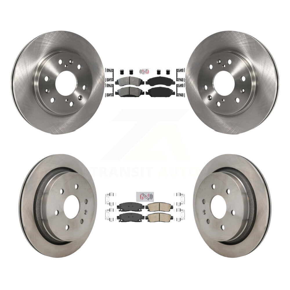Kit de plaquettes en céramique et de rotors de frein à disque, semi-métalliques avant et arrière, pour Cadillac XT