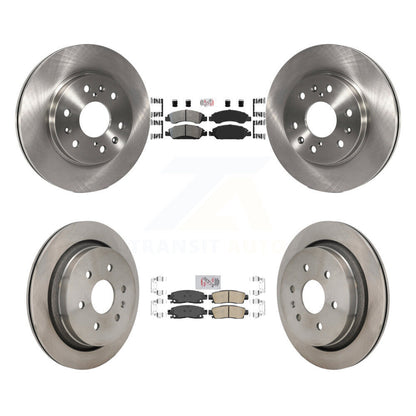 Kit de plaquettes en céramique et de rotors de frein à disque, semi-métalliques avant et arrière, pour Cadillac XT