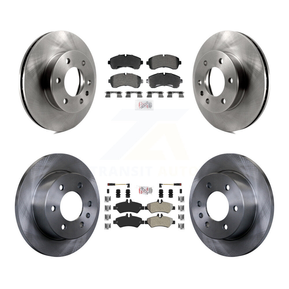 Kit de plaquettes semi-métalliques avant et arrière et disques de frein pour Dodge Sprinter 3500