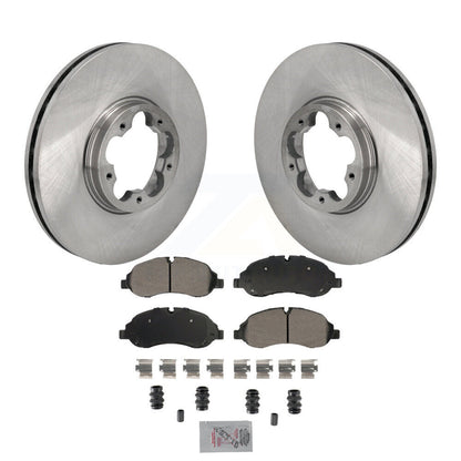 Rotors de frein à disque avant et Kit de plaquettes semi-métalliques pour Ford Transit-250 Transit-15
