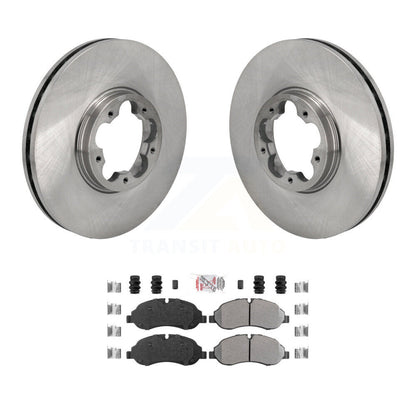 Rotors de frein à disque avant et Kit de plaquettes semi-métalliques pour Ford Transit-250 Transit-15