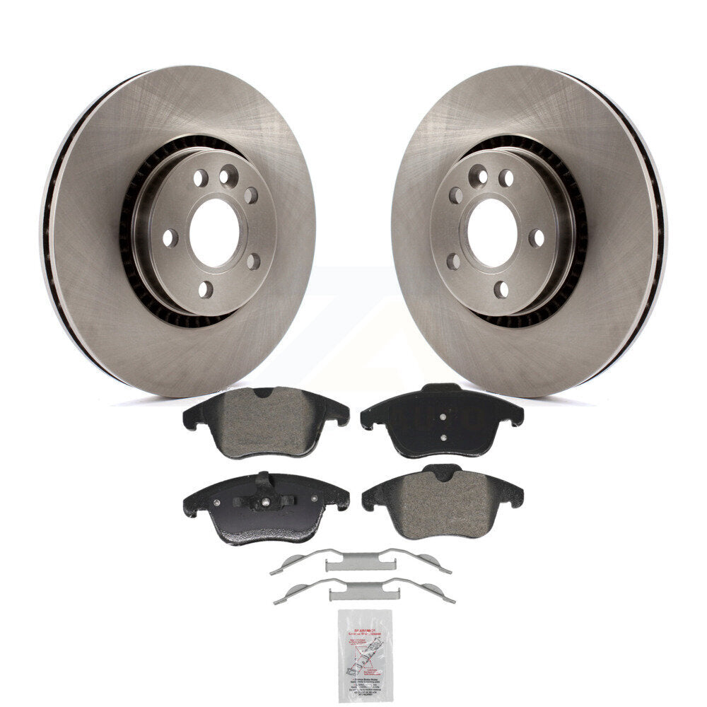 Kit de rotors de frein à disque avant et plaquettes semi-métalliques pour Land Rover LR2 2008-2015