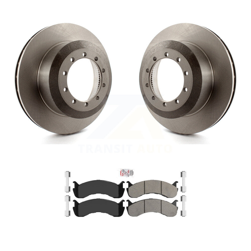 Rotors de frein à disque arrière et Kit de plaquettes semi-métalliques pour châssis de camping-car Ford F-53