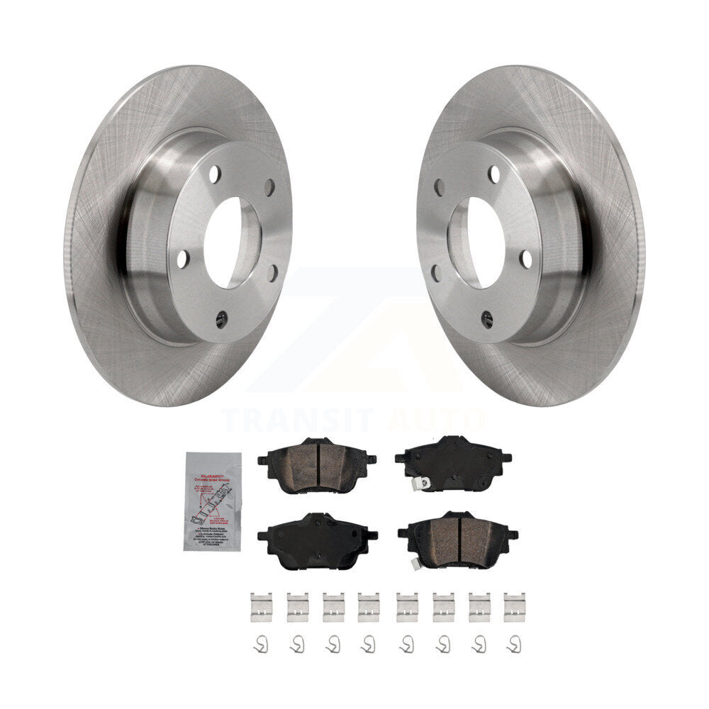Rotors de frein arrière et kit de plaquettes en céramique pour frein arrière à disque Nissan Sentra 2020-2023