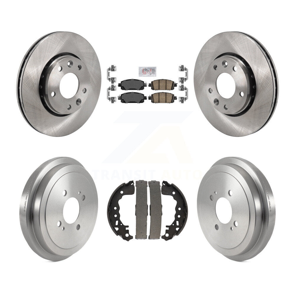Plaquettes en céramique et kit de tambour de rotors de frein à disque avant et arrière pour Nissan Kicks