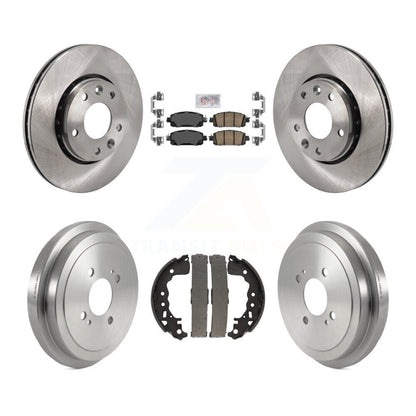 Plaquettes en céramique et kit de tambour de rotors de frein à disque avant et arrière pour Nissan Kicks