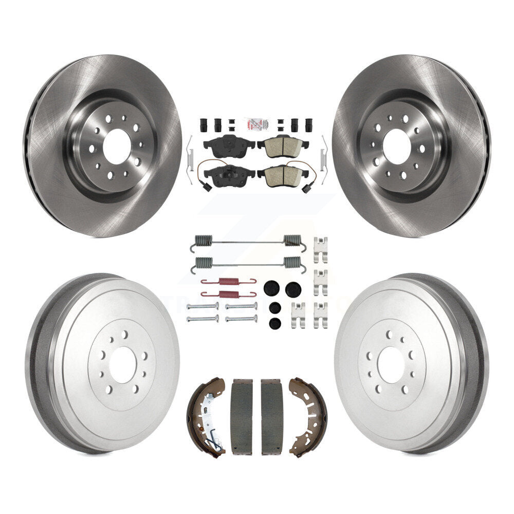 Kit de plaquettes et de tambour en céramique pour Rotor de frein avant et arrière (7 pièces) pour Ram ProMaster Cit 15-21