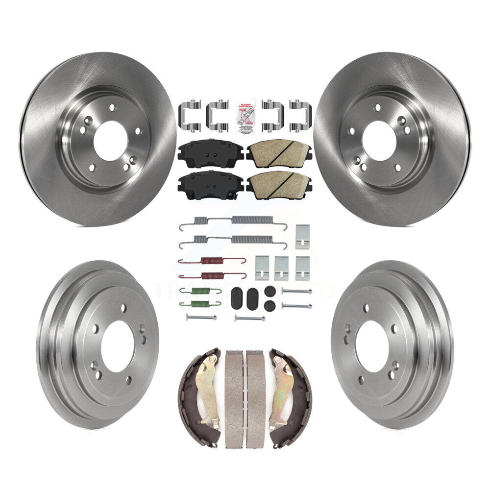 Kit de tambour de tampon en céramique de Rotor de frein avant et arrière (7 pièces) pour Hyundai Elantra 1.6 17-20