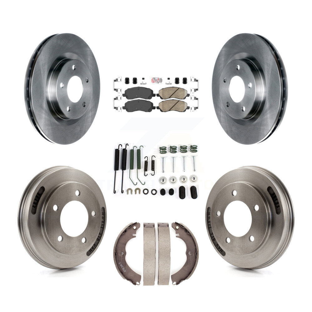 Kit de tambour à plaquettes en céramique pour Rotor de frein avant et arrière (7 pièces) pour Mitsubishi Lancer GT 2008