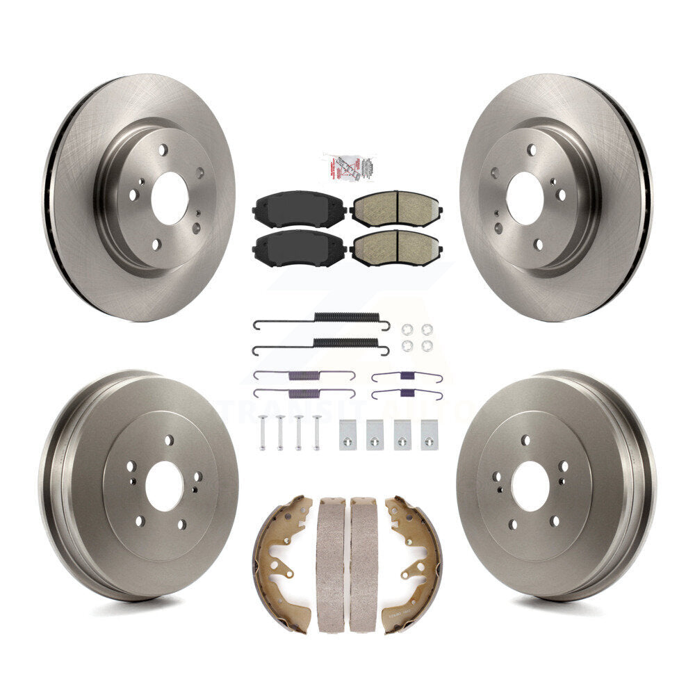 Kit de tambour à plaquettes semi-métalliques pour rotors de frein avant et arrière (7 pièces) pour Suzuki Grand Vitar