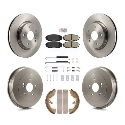 Kit de tambour à plaquettes semi-métalliques pour rotors de frein avant et arrière (7 pièces) pour Suzuki Grand Vitar