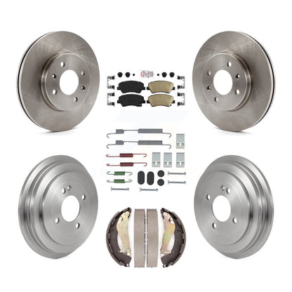 Kit de plaquettes et de tambour en céramique pour rotor de frein avant et arrière (7 pièces) pour Hyundai Accen 2012-2017