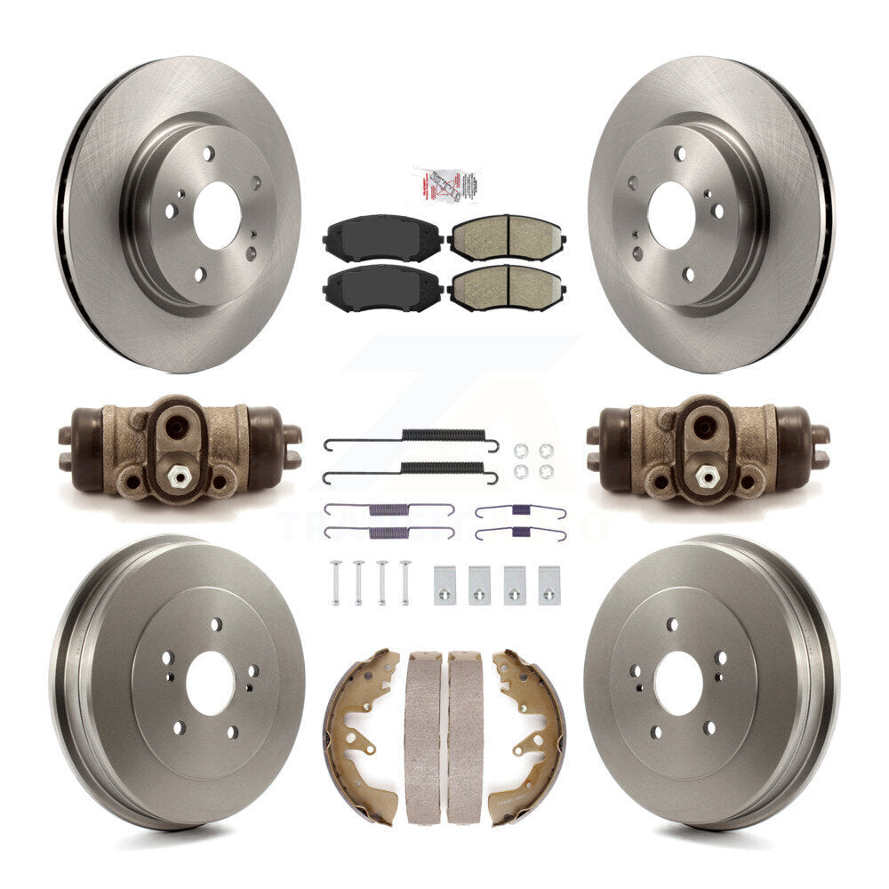 Kit de tambours à plaquettes semi-métalliques pour rotors de frein avant et arrière (9 pièces) pour Suzuki Grand Vitar
