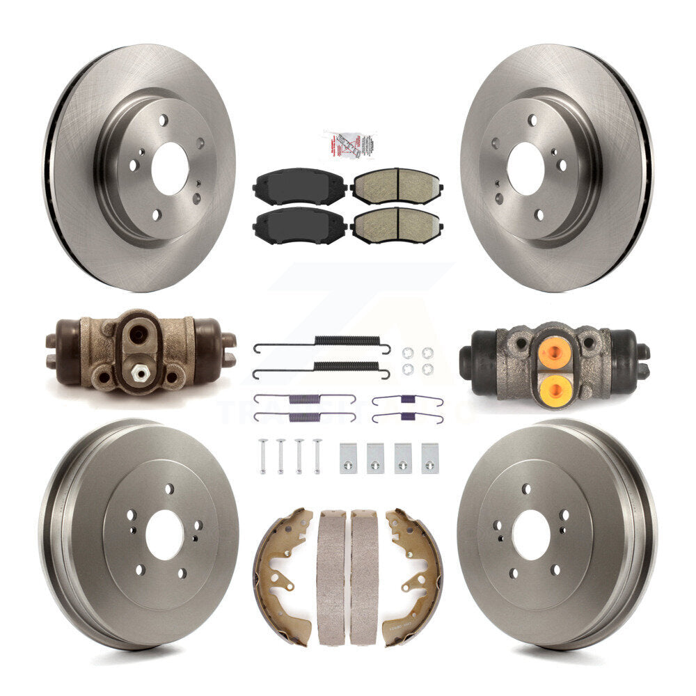 Kit de tambours à plaquettes semi-métalliques pour rotors de frein avant et arrière (9 pièces) pour Suzuki Grand Vitar