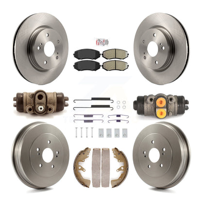 Kit de tambours à plaquettes semi-métalliques pour rotors de frein avant et arrière (9 pièces) pour Suzuki Grand Vitar