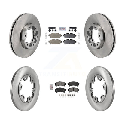 Kit de plaquettes et disques de frein semi-métalliques avant et arrière, pour Ford Transit-250 Transit-15