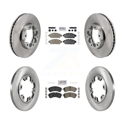 Kit de plaquettes et disques de frein semi-métalliques avant et arrière, pour Ford Transit-250 Transit-15