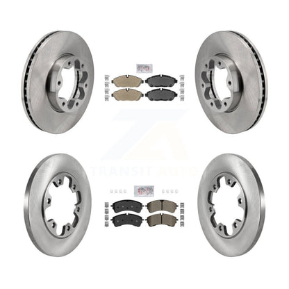 Kit de plaquettes et disques de frein semi-métalliques avant et arrière, pour Ford Transit-250 Transit-15