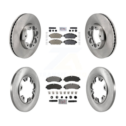 Kit de rotors de frein à plaquettes semi-métalliques avant et arrière pour Ford Transit-350 AW 2020 – 2021