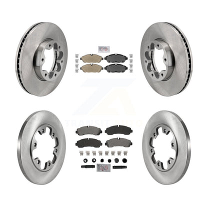 Kit de rotors de frein à plaquettes semi-métalliques avant et arrière pour Ford Transit-350 AW 2020 – 2021