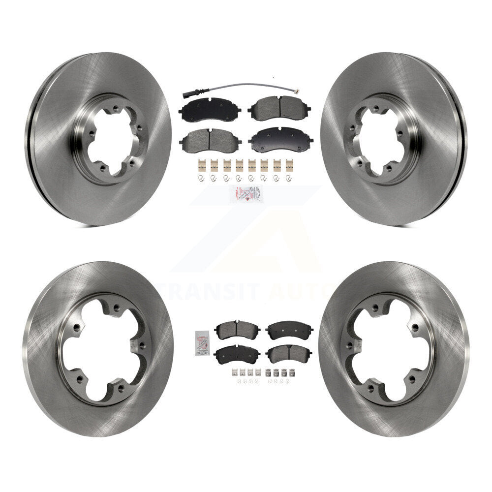 Kit de plaquettes et disques de frein semi-métalliques avant et arrière, pour Ford Transit-250 Transit-35