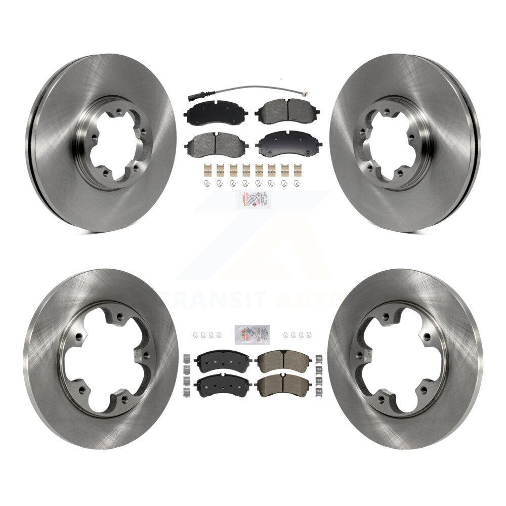 Kit de plaquettes et disques de frein semi-métalliques avant et arrière, pour Ford Transit-250 Transit-35