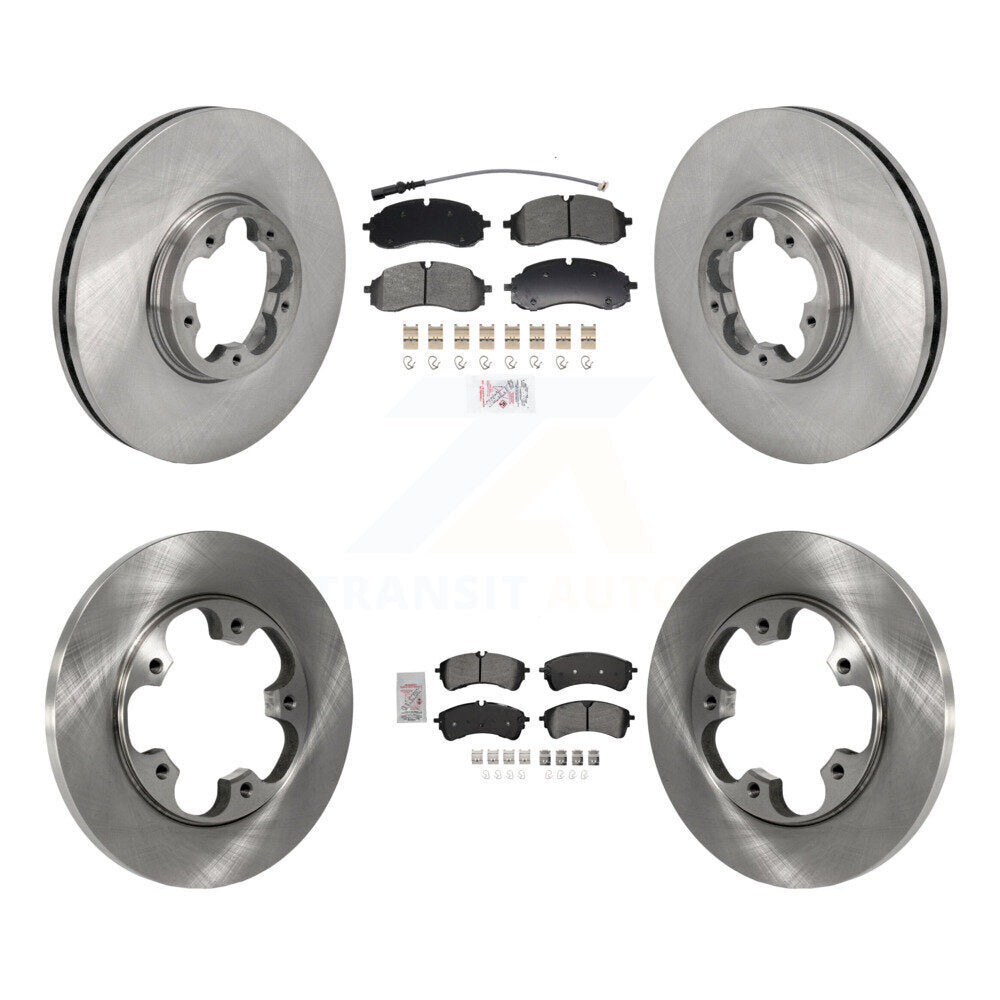 Kit de plaquettes et disques de frein semi-métalliques avant et arrière, pour Ford Transit-250 Transit-35