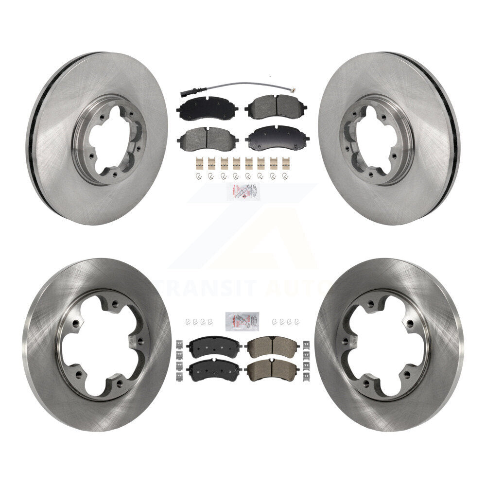 Kit de plaquettes et disques de frein semi-métalliques avant et arrière, pour Ford Transit-250 Transit-35