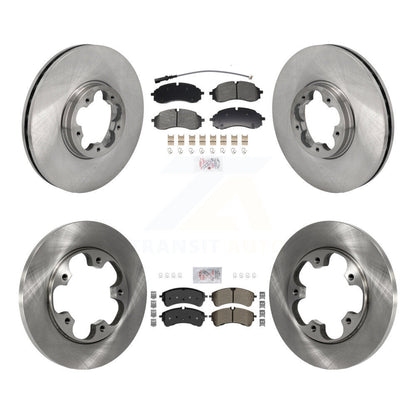 Kit de plaquettes et disques de frein semi-métalliques avant et arrière, pour Ford Transit-250 Transit-35