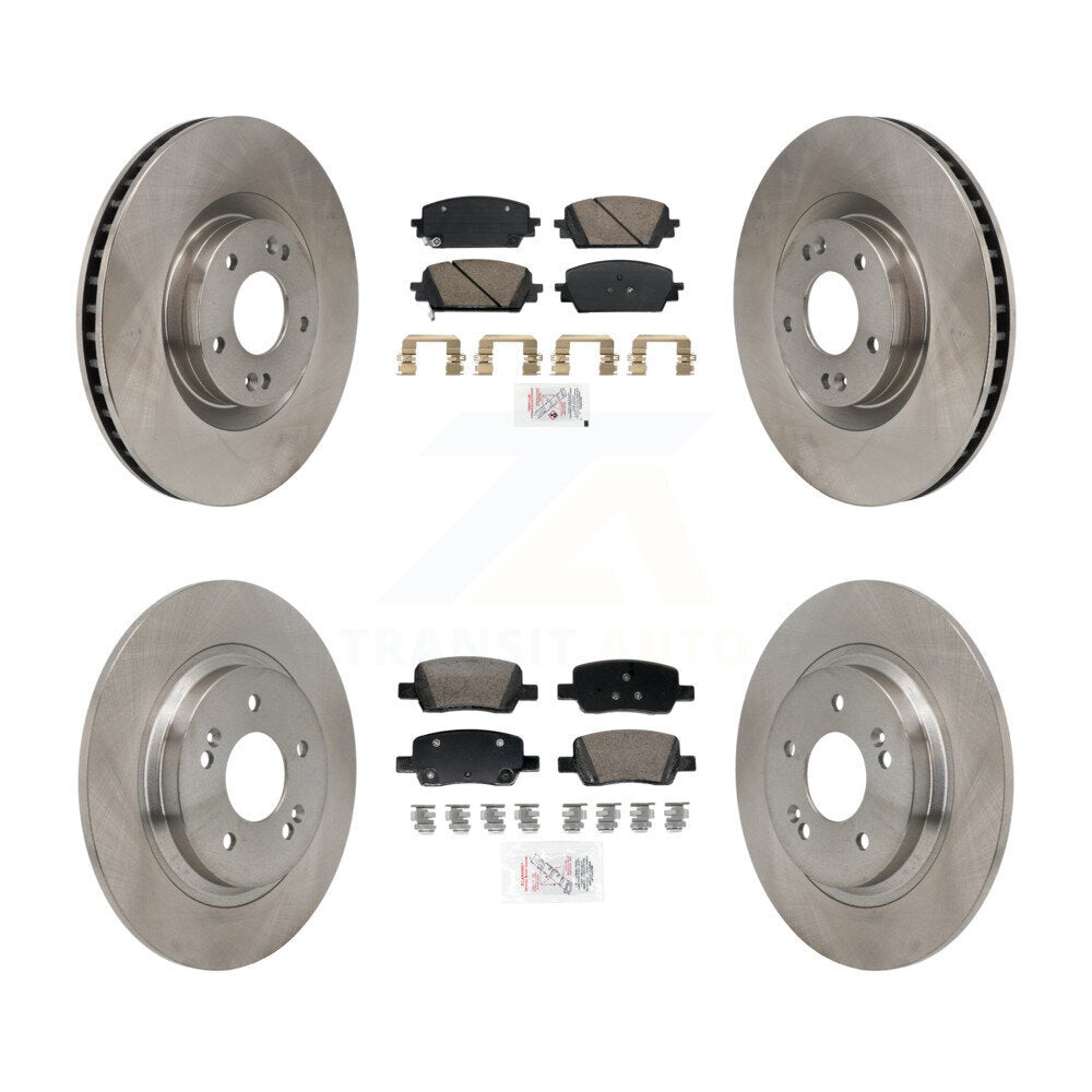 Kit de plaquettes en céramique et de Rotor de frein à disque, avant et arrière, pour Hyundai Santa Fe Kia Sorent
