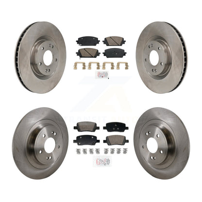 Kit de plaquettes en céramique et de rotor de frein à disque avant et arrière, pour Hyundai Santa Cru 2022 – 2023