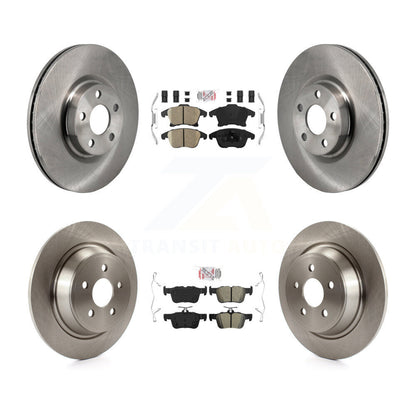 Kit de rotors de frein à plaquettes semi-métalliques avant et arrière en céramique pour Lincoln MKZ 2.0 17-20