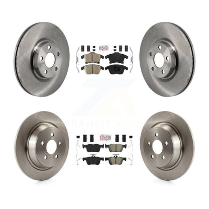 Kit de rotors de frein à plaquettes semi-métalliques avant et arrière en céramique pour Lincoln MKZ 2.0 17-20