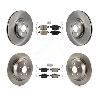 Kit de rotors de frein à plaquettes semi-métalliques avant et arrière en céramique pour Lincoln MKZ 2.0 17-20
