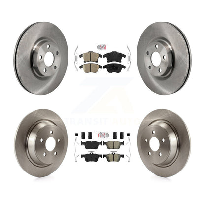 Kit de rotors de frein à plaquettes semi-métalliques avant et arrière en céramique pour Lincoln MKZ 2.0 17-20