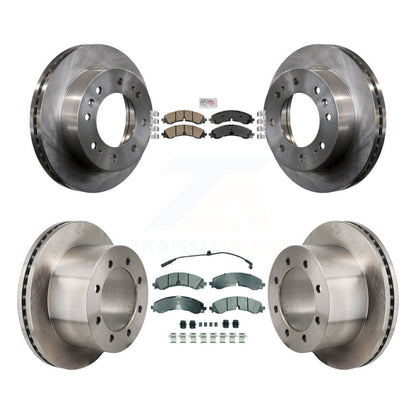 Kit de Rotor de frein à disque à plaquettes semi-métalliques avant et arrière en céramique pour GMC Sierra 3500 H