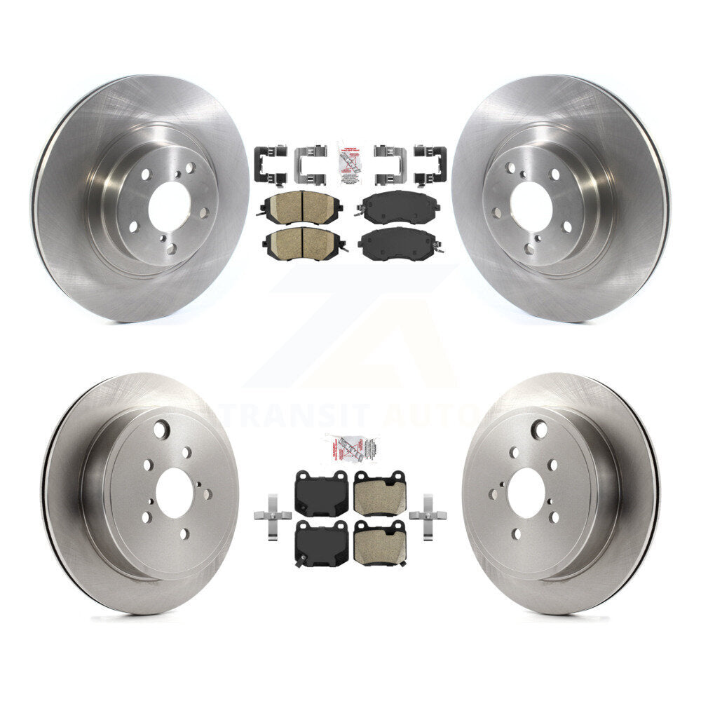 Kit de plaquettes semi-métalliques avant et arrière en céramique et disques de frein pour Subaru BRZ