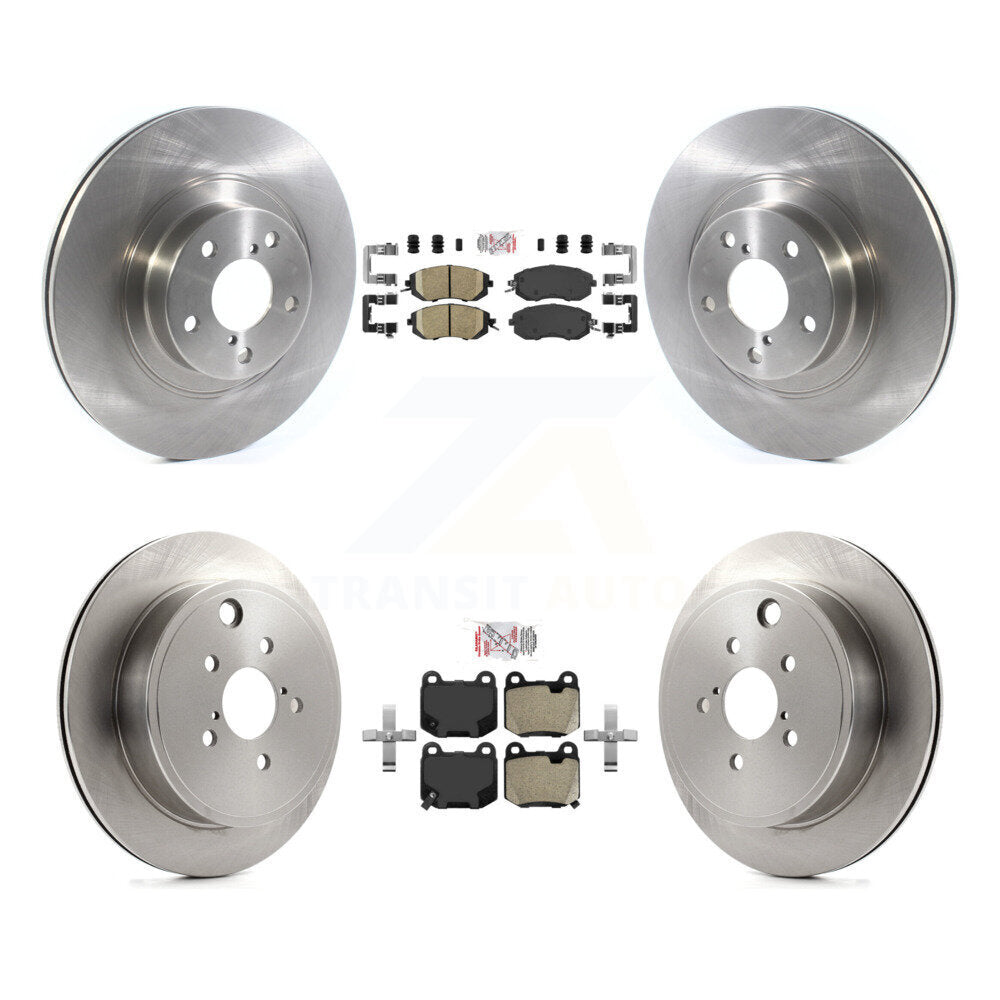 Kit de plaquettes semi-métalliques avant et arrière en céramique et disques de frein pour Subaru BRZ