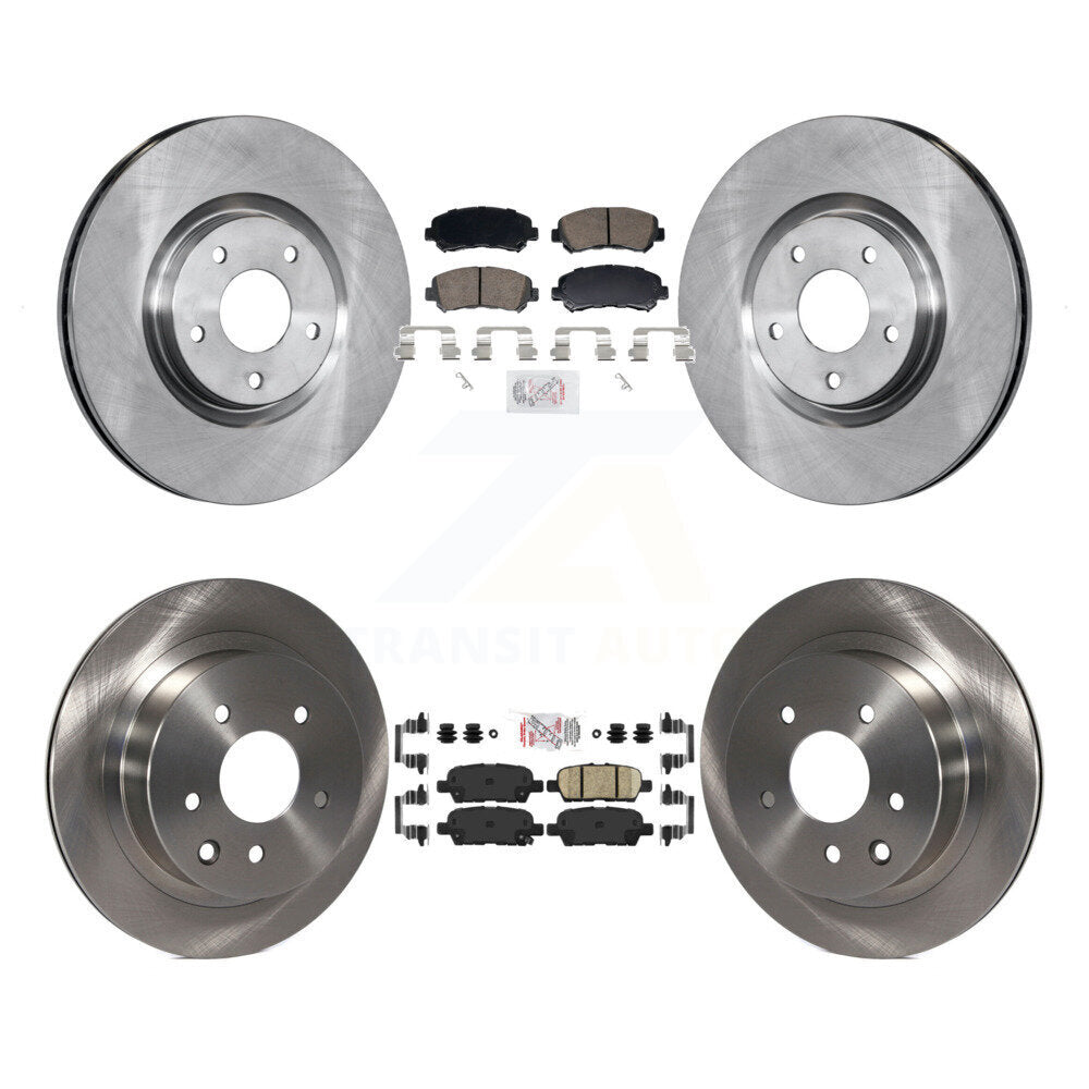 Kit de plaquettes en céramique et de rotor de frein à disque avant et arrière, pour Nissan Juke Nismo R 2014 – 2017