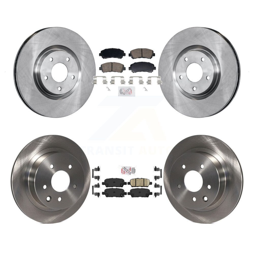 Kit de plaquettes en céramique et de rotor de frein à disque avant et arrière, pour Nissan Juke Nismo R 2014 – 2017