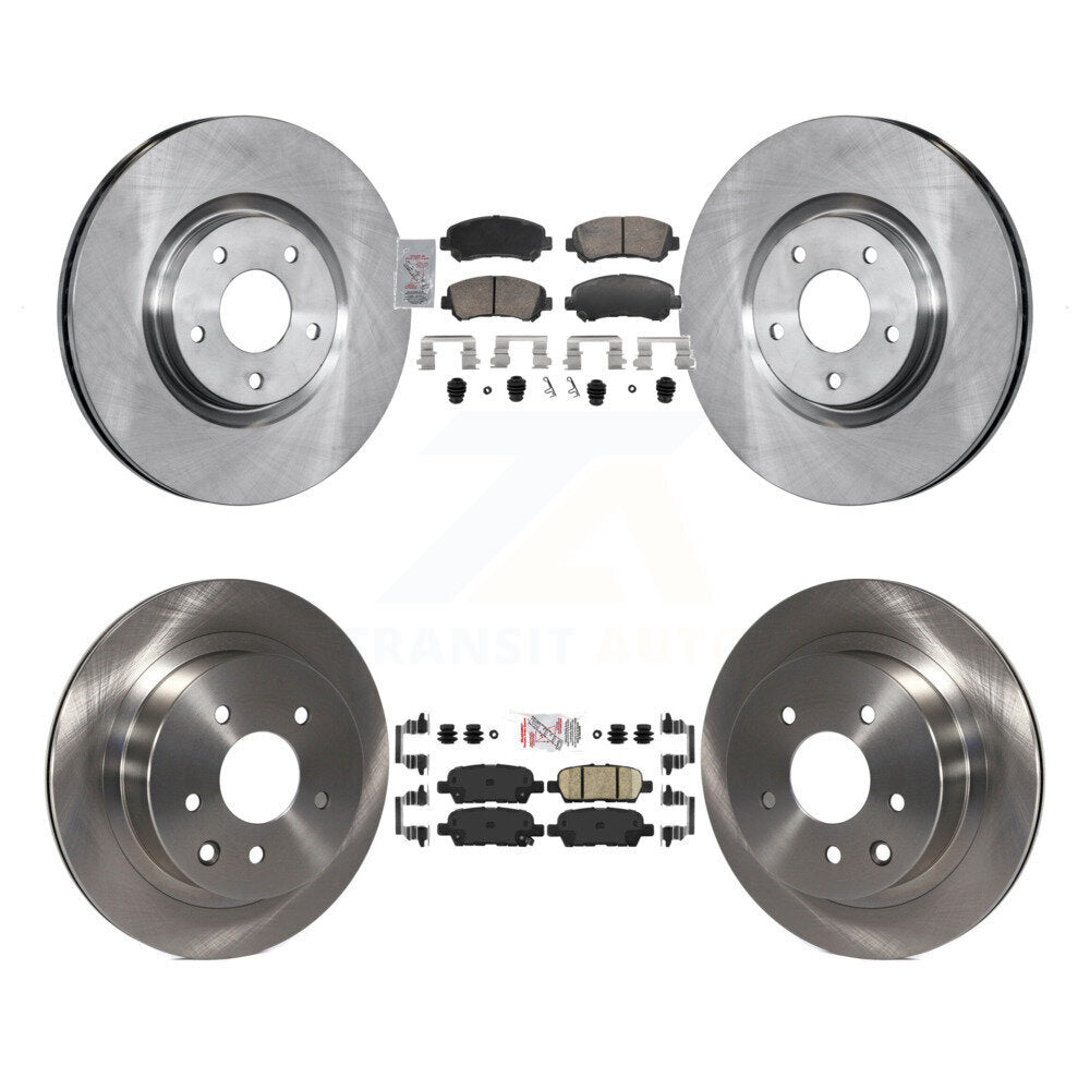 Kit de plaquettes en céramique et de rotor de frein à disque avant et arrière, pour Nissan Juke Nismo R 2014 – 2017